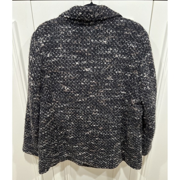 J. Jill Blazer Jacket Wool Alpaca Mohair Blend Tweed Double Breasted Classic - Picture 2 of 6